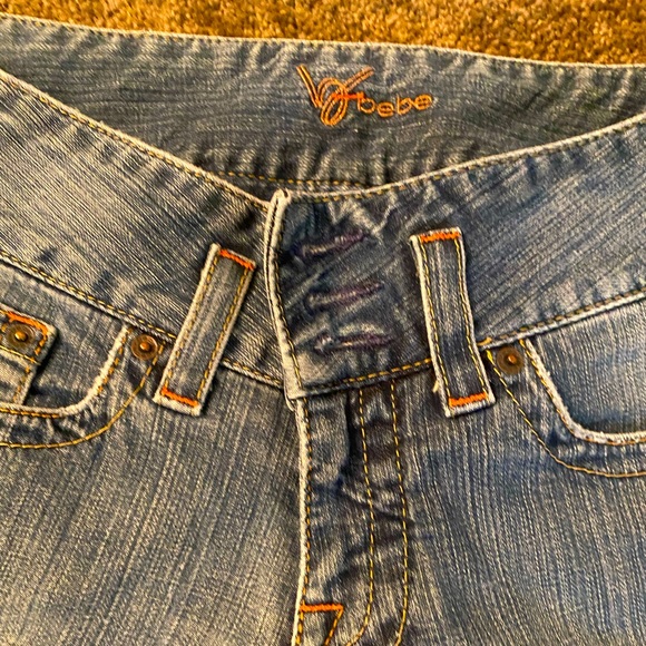 2000 💜Bebe bejeweled pockets - Bebe logo jeans Y2K Vibes - Picture 4 of 7